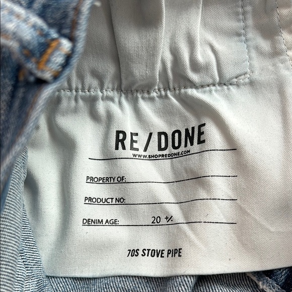 Re/Done 70’s stove pipe jeans - Picture 6 of 7